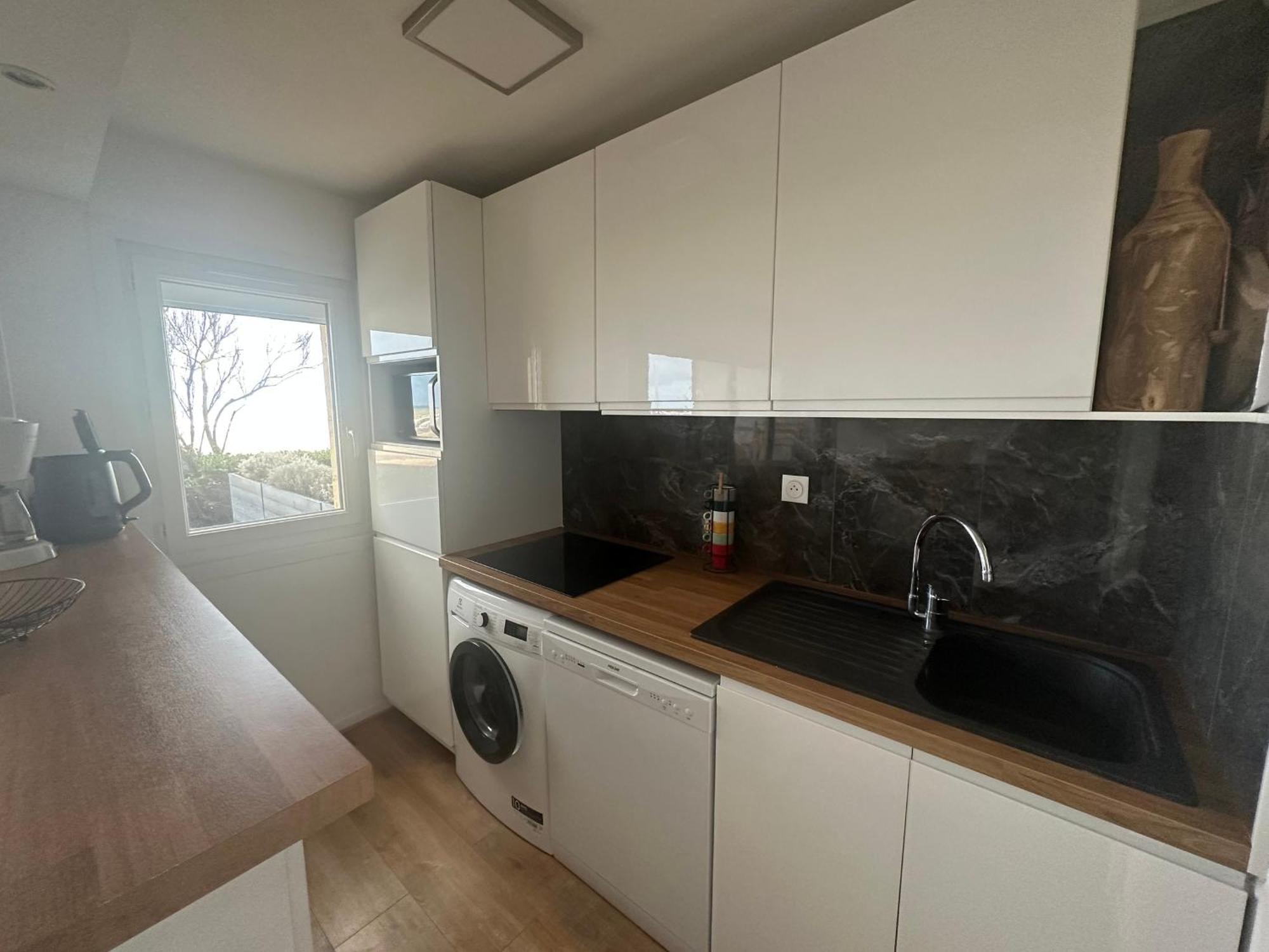 Appartement 2P, Rez-De-Jardin, Acces Plage, Animaux Ok, Parking, Internet Inclus - Fr-1-487-355 卡布尔 外观 照片